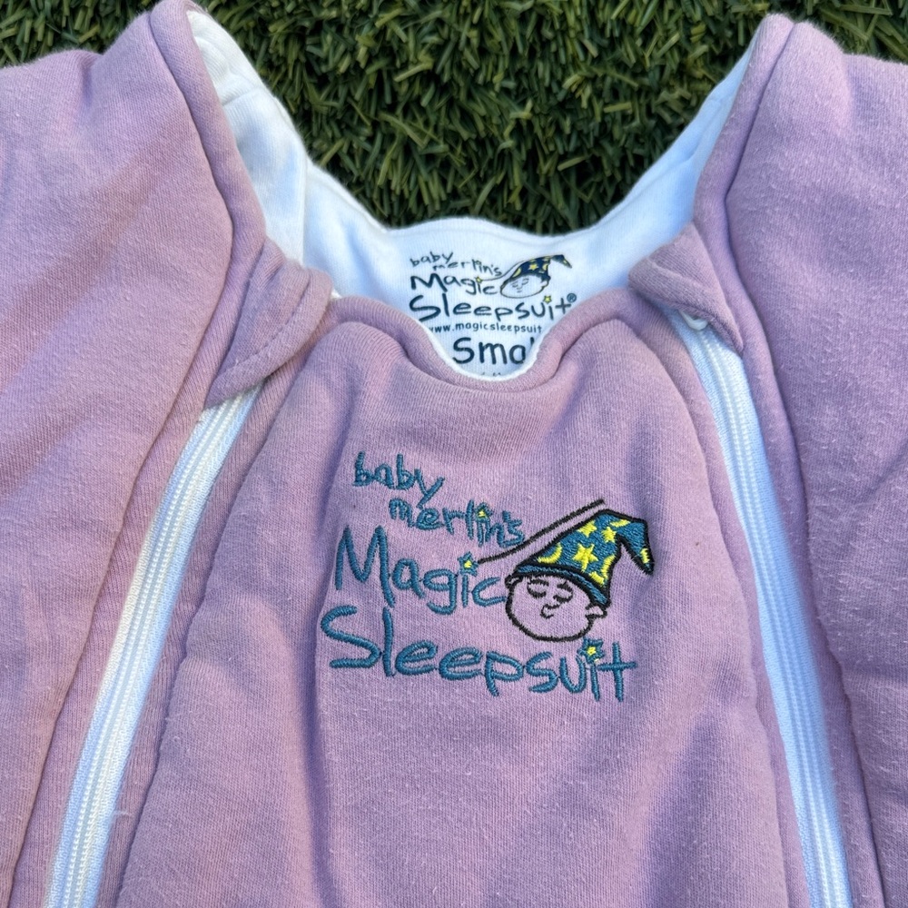 Baby Merlin's Magic Sleepsuit Pink Pajamas - Picture 2 of 5